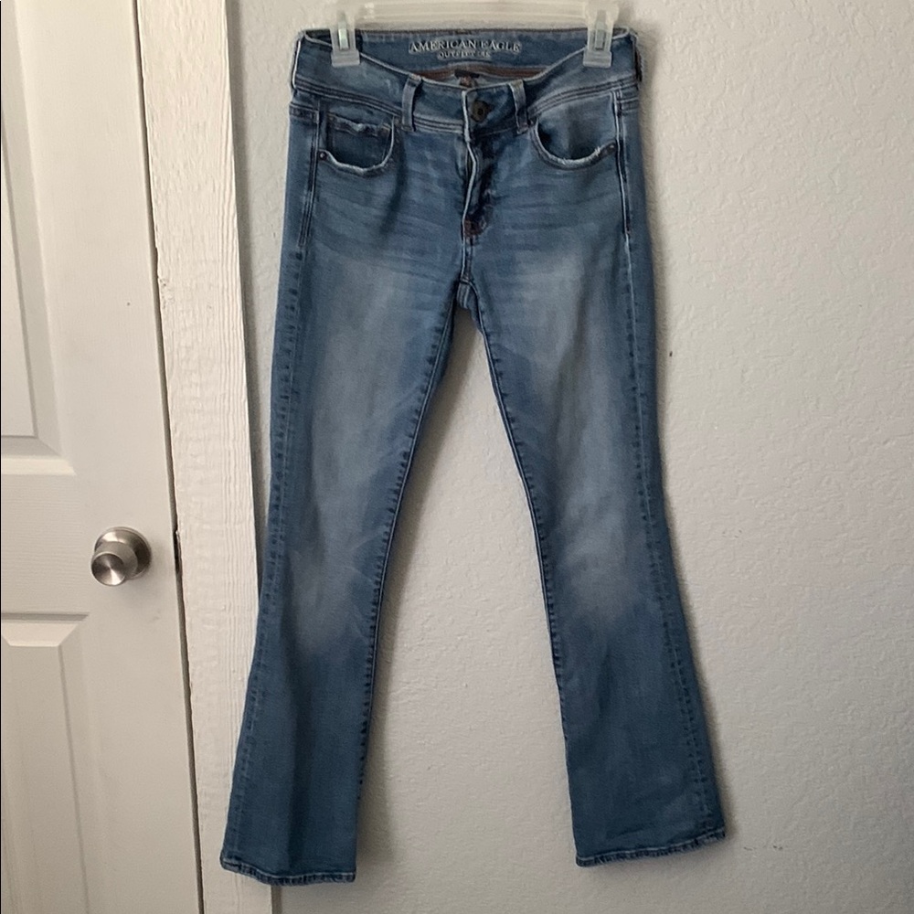 American Eagle Outfitters Blue Flare & Wide Leg Jeans